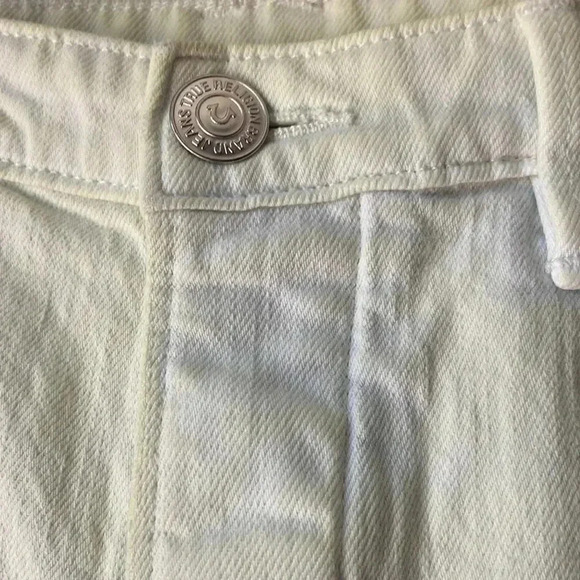 True Religion LIV  low rise distressed capri denim size 28 - Picture 5 of 7